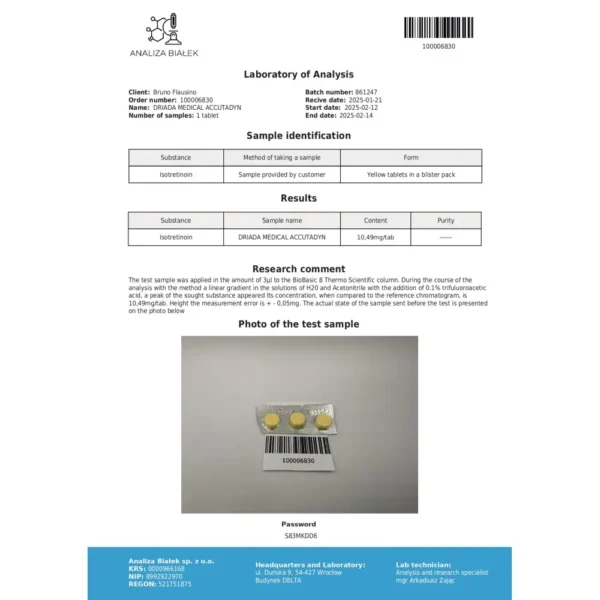 Accutadyn 10mg (Isotretinoin) Accutadyn 10mg (Isotretinoin)