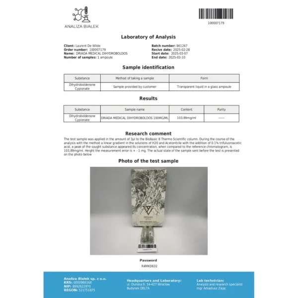 Dihydroboldos 100 mg/ml (Dihydroboldenone Cypionate)