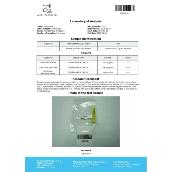 Tremilad 150 mg/ml (Trenbolone Mix) 10ml vial