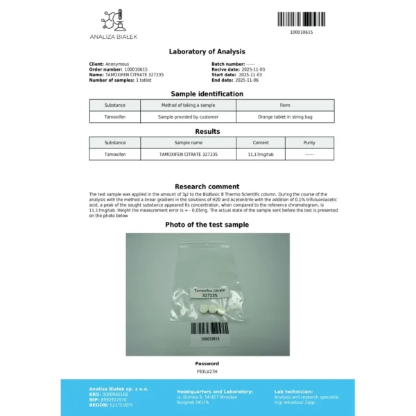 Tamoxifen Citrate 10 mg (Nolvados)