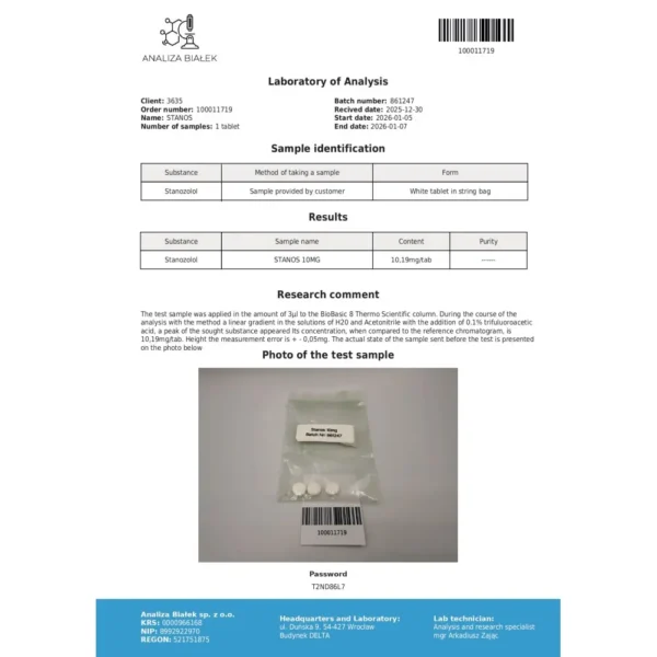 Stanos 10 mg (Stanozolol, Winstrol)