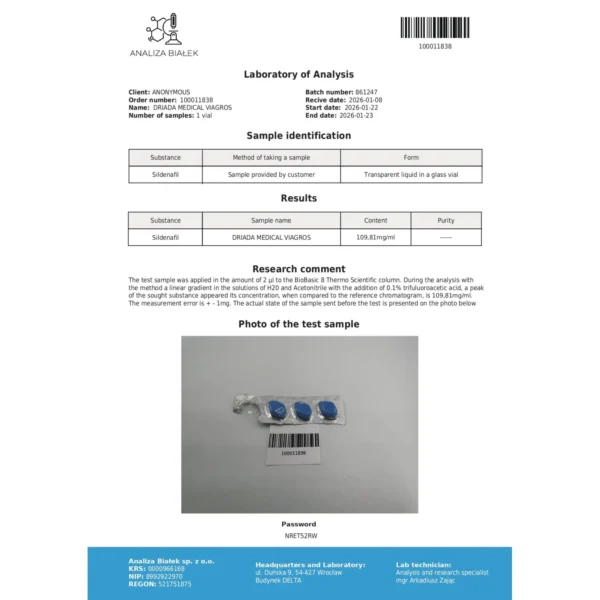Viagros 100mg (Sildenafil Citrate)