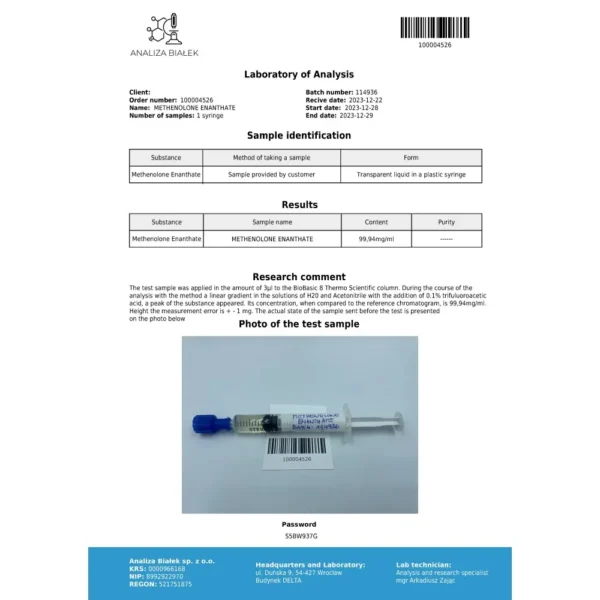 Mentolad 50 mg/ml (Trestolone acetate)