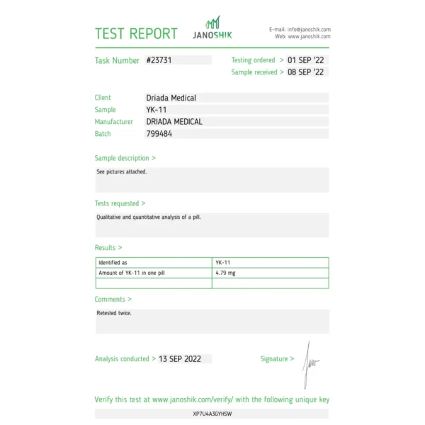 Myostan 5 mg (YK-11)