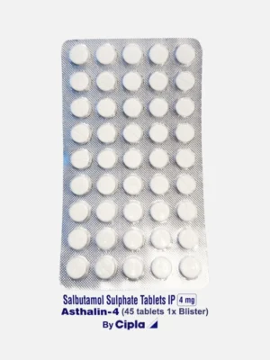 Salbutamol 4mg (Asthalin 4) (45 tabs) (1 Blister)
